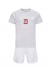 Denemarken Pierre-Emile Hojbjerg #23 Babytruitje Uit tenue Kind WK 2022 Korte Mouw (+ Korte broeken)